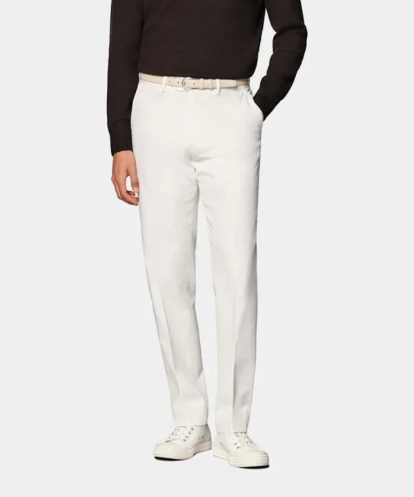 Suitsupply Chinos | Pantalons*Chino Slim Leg Straight blanc cassé