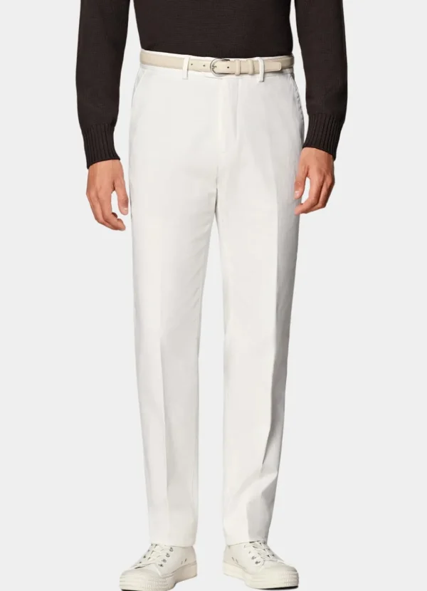 Suitsupply Chinos | Pantalons*Chino Slim Leg Straight blanc cassé