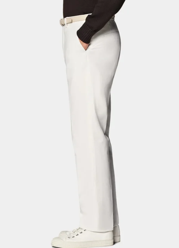 Suitsupply Chinos | Pantalons*Chino Slim Leg Straight blanc cassé