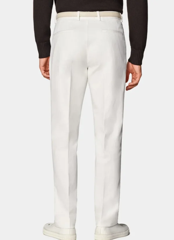 Suitsupply Chinos | Pantalons*Chino Slim Leg Straight blanc cassé