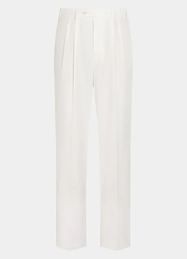 Suitsupply Chinos | Pantalons*Chino Wide Leg Straight blanc cassé