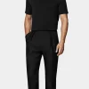 Suitsupply T-Shirts*Col rond à manches courtes noir