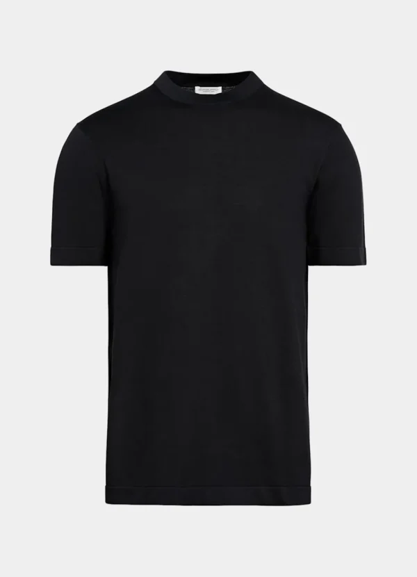 Suitsupply T-Shirts*Col rond à manches courtes noir