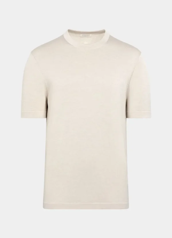 Suitsupply T-Shirts*Col rond à manches courtes sable