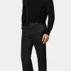 Suitsupply Pulls Col Rond Et Col V*Col rond côtelé Merino noir