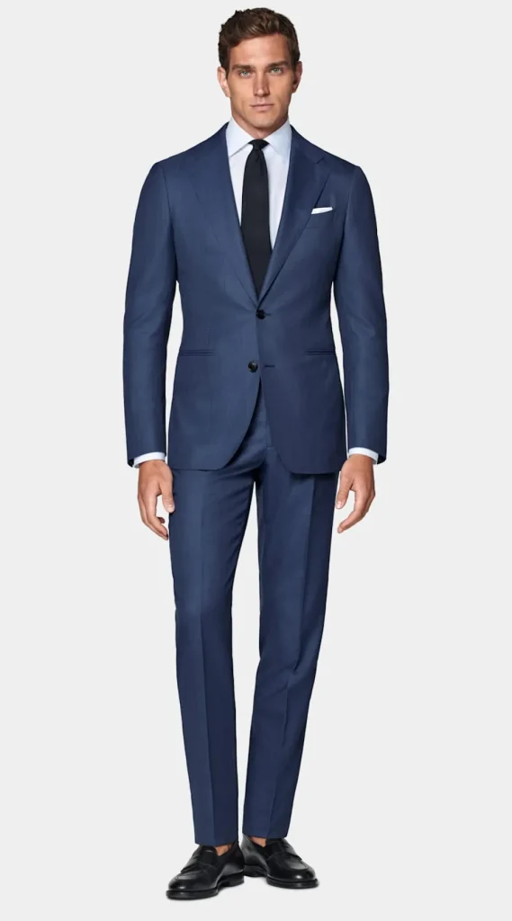 Suitsupply Costumes Classiques*Costume Havana coupe Tailored bleu moyen