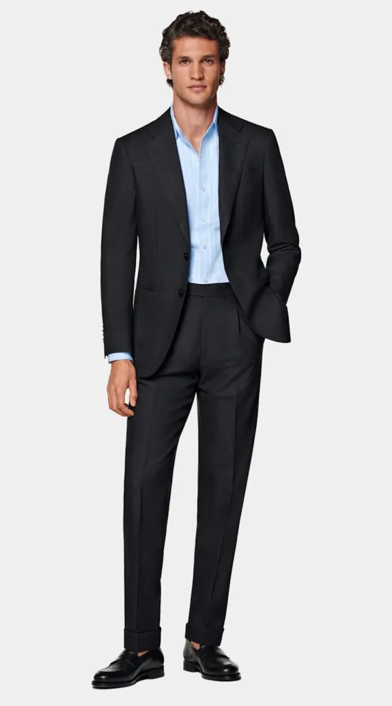 Suitsupply Costumes Classiques*Costume Havana coupe Tailored gris foncé