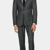 Suitsupply Costumes Classiques*Costume Havana coupe Tailored gris foncé