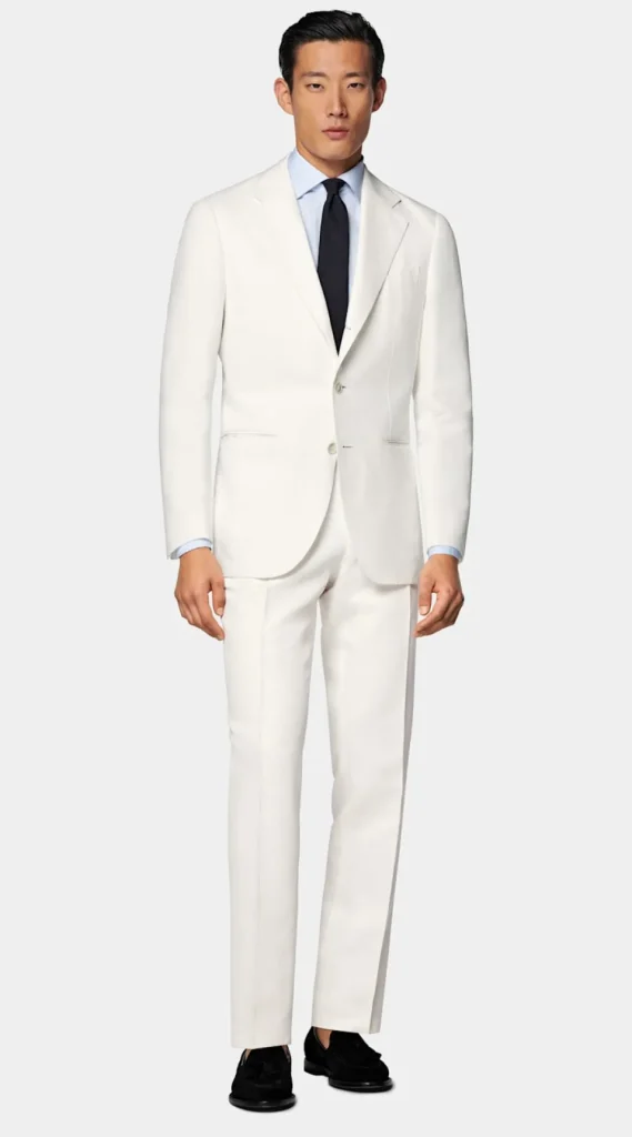 Suitsupply Mariage Sur La Plage | Costumes Mariage*Costume Havana coupe Tailored blanc cassé