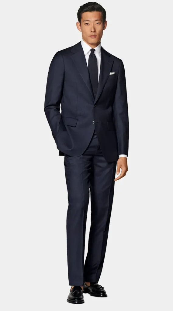 Suitsupply Mariage Habillé | Costumes Mariage*Costume Havana coupe Tailored bleu marine pied-de-poule