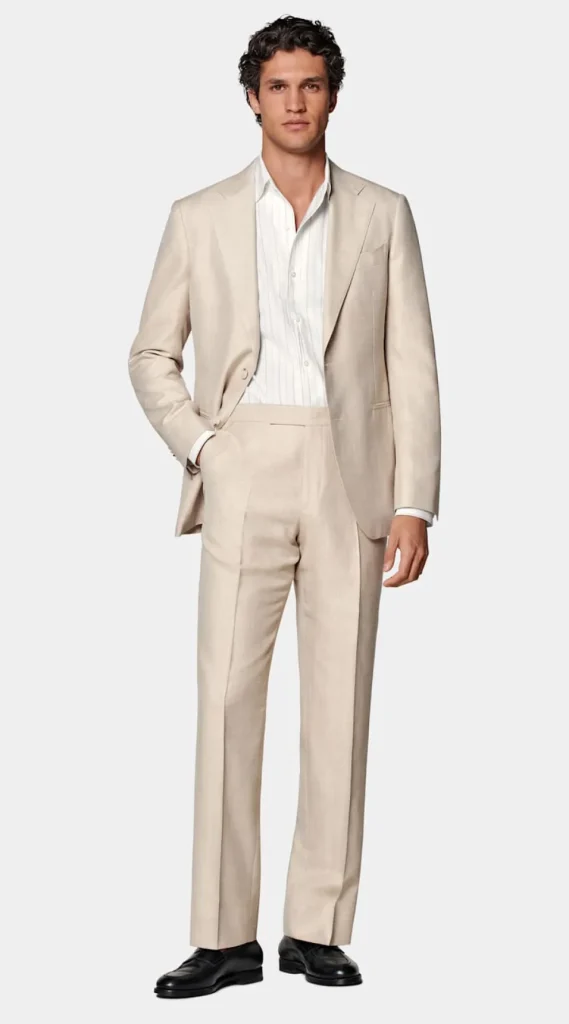 Suitsupply Mariage Habillé | Costumes Mariage*Costume Havana coupe Tailored sable à chevrons