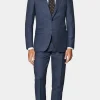 Suitsupply Costumes Classiques*Costume Havana coupe Tailored bleu moyen