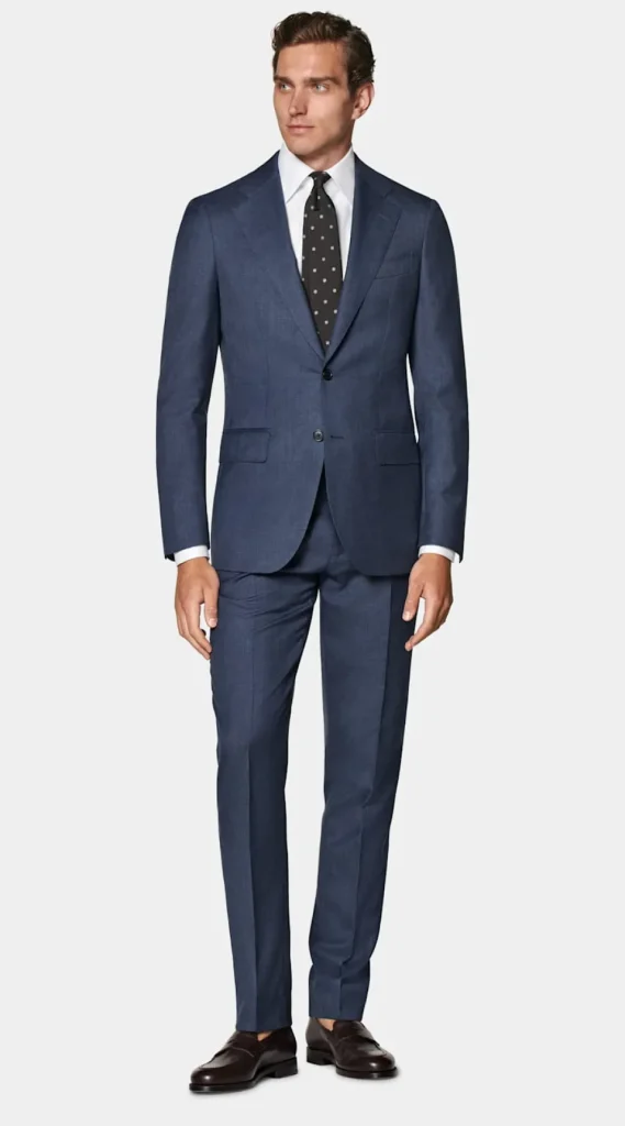 Suitsupply Costumes Classiques*Costume Havana coupe Tailored bleu moyen