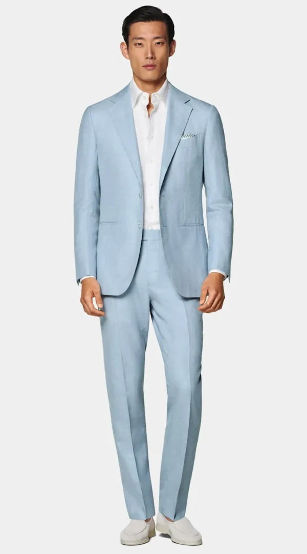 Suitsupply Mariage Cocktail | Costumes Mariage*Costume Havana coupe Tailored bleu clair