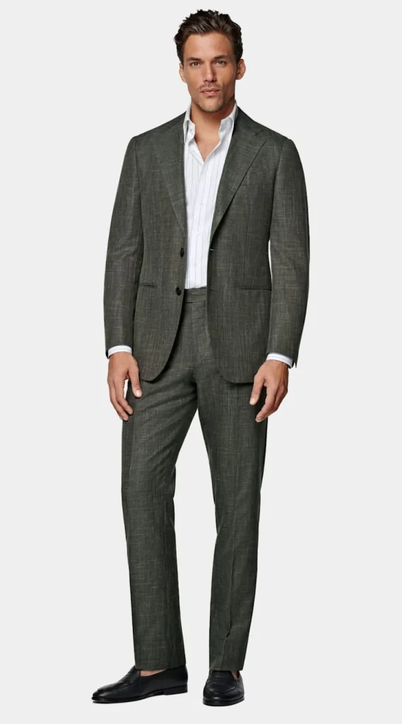 Suitsupply Mariage Cocktail*Costume Havana coupe Tailored vert foncé