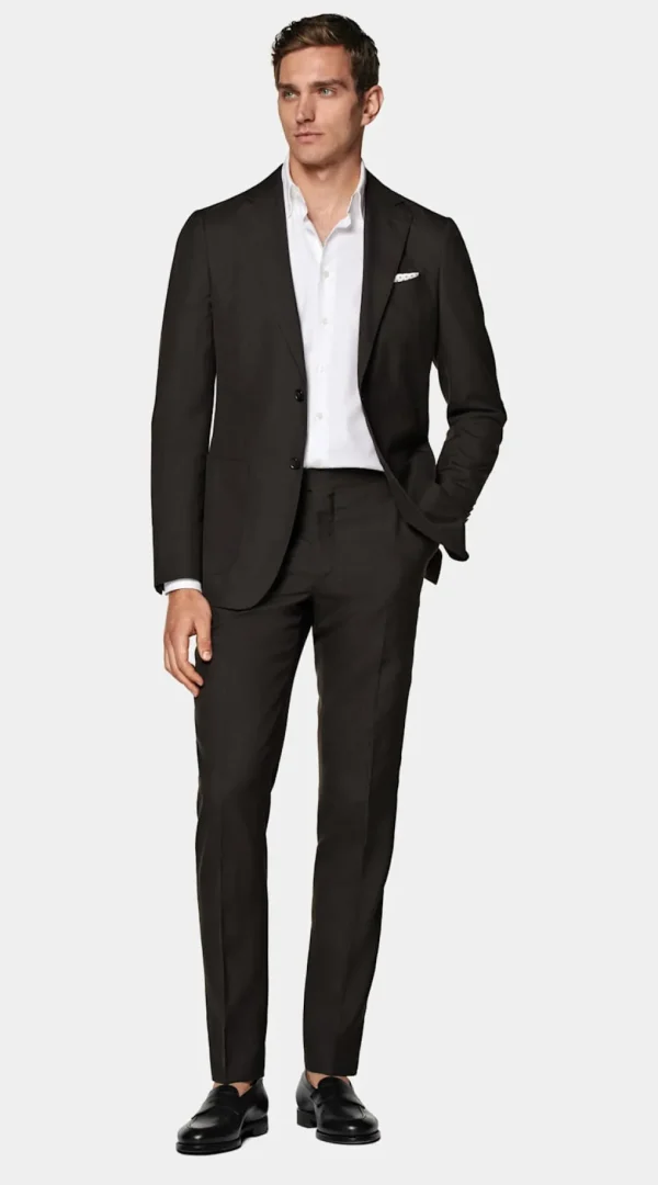 Suitsupply Mariage Cocktail | Costumes Mariage*Costume Havana coupe Tailored marron foncé