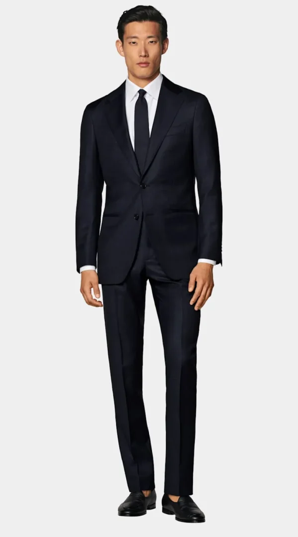 Suitsupply Costumes Classiques*Costume Havana coupe Tailored bleu marine à carreaux