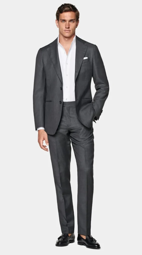 Suitsupply Mariage Cocktail | Costumes Mariage*Costume Havana coupe Tailored gris foncé