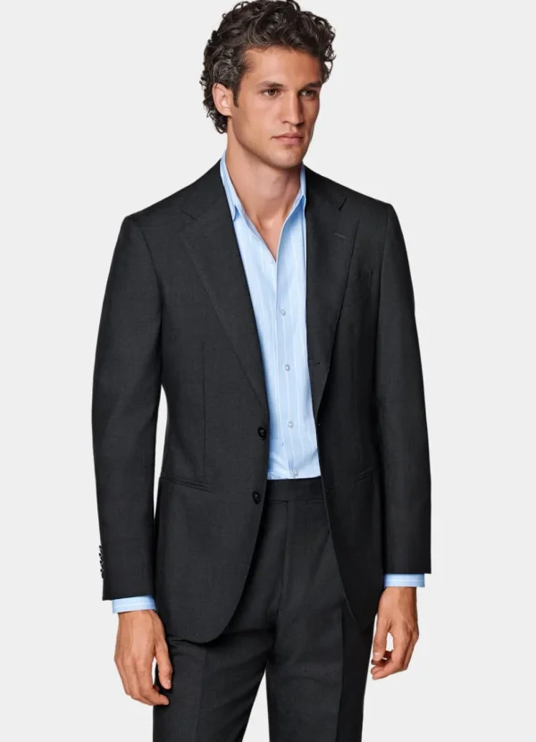 Suitsupply Costumes Classiques*Costume Havana coupe Tailored gris foncé