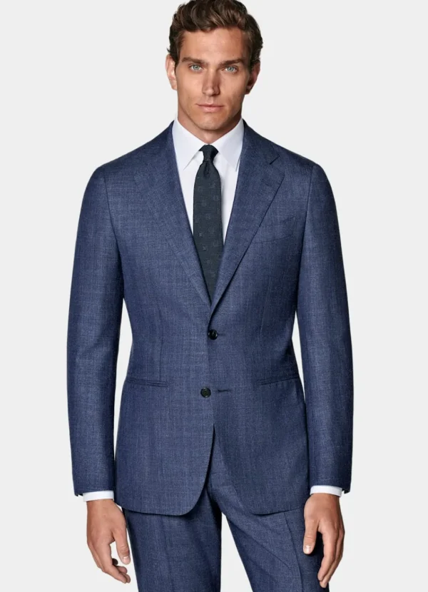 Suitsupply Costumes Classiques*Costume Havana coupe Tailored bleu moyen