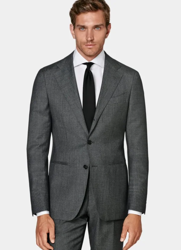 Suitsupply Costumes Classiques*Costume Havana coupe Tailored gris foncé