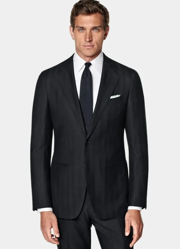 Suitsupply Costumes Tendance*Costume Havana coupe Tailored bleu marine à chevrons