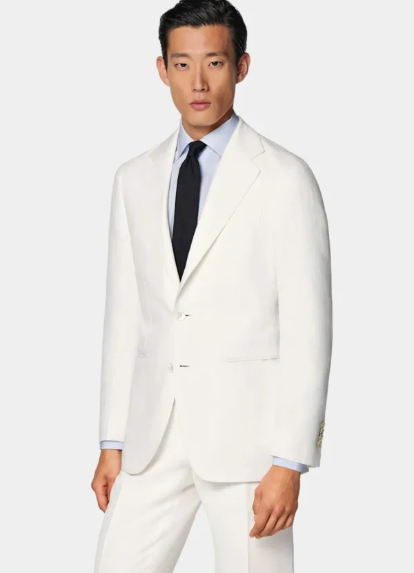 Suitsupply Mariage Sur La Plage | Costumes Mariage*Costume Havana coupe Tailored blanc cassé