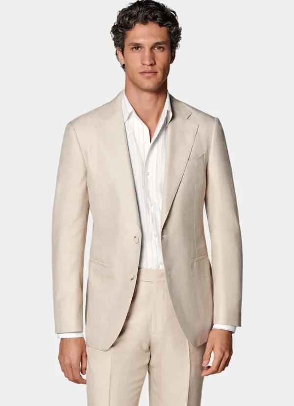 Suitsupply Mariage Habillé | Costumes Mariage*Costume Havana coupe Tailored sable à chevrons