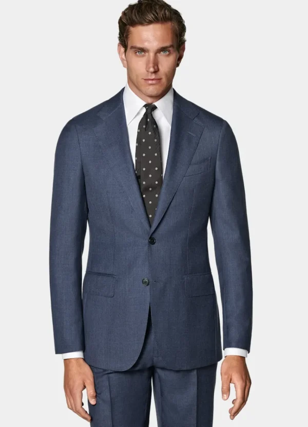 Suitsupply Costumes Classiques*Costume Havana coupe Tailored bleu moyen