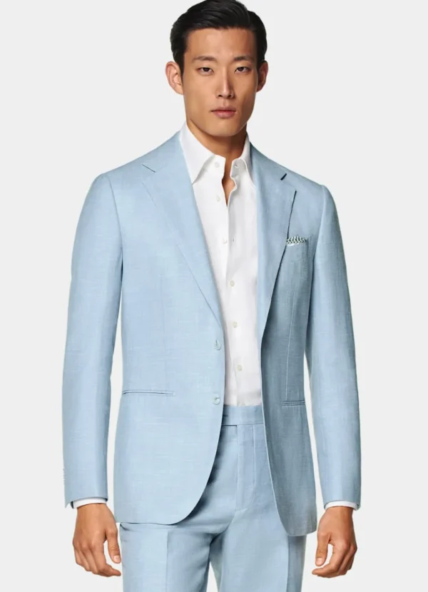 Suitsupply Mariage Cocktail | Costumes Mariage*Costume Havana coupe Tailored bleu clair