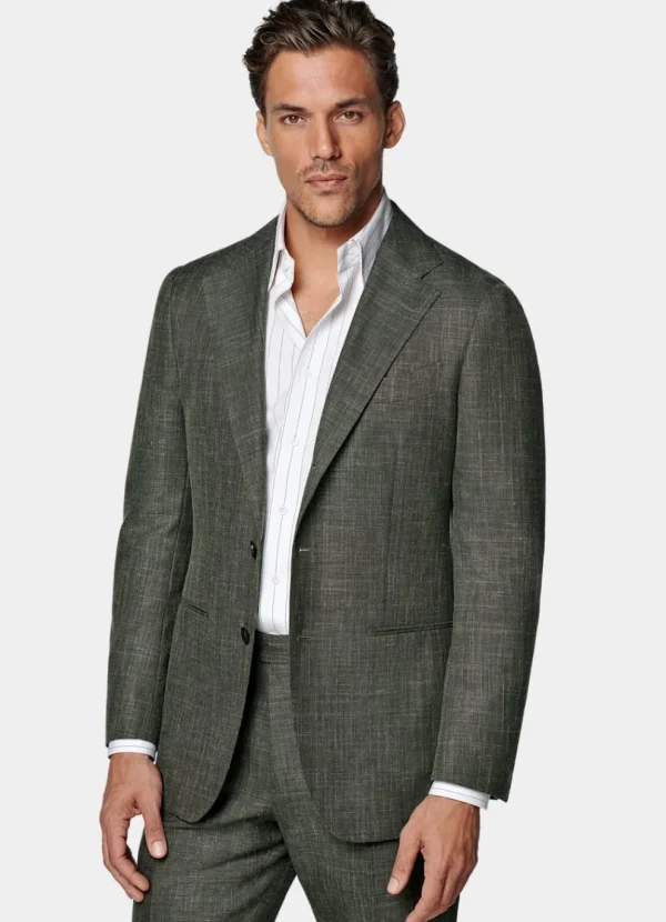 Suitsupply Mariage Cocktail*Costume Havana coupe Tailored vert foncé