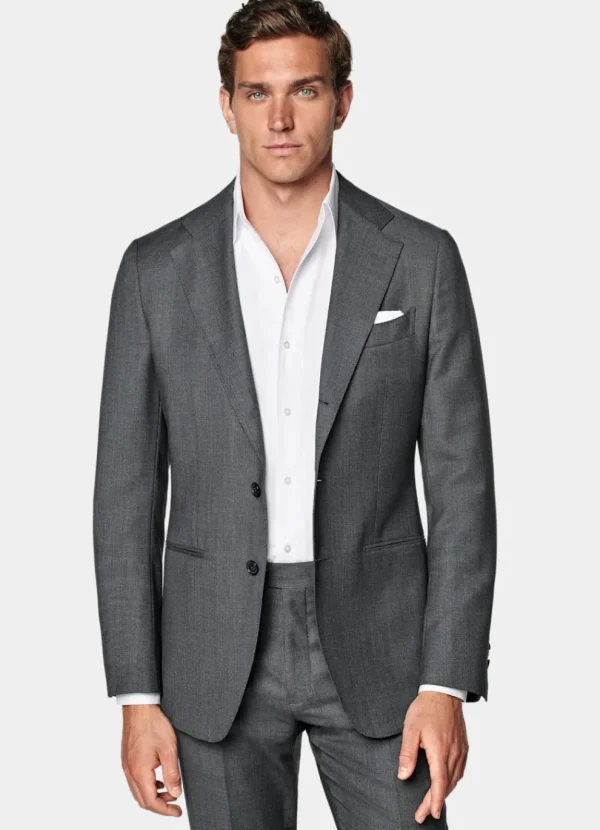 Suitsupply Mariage Cocktail | Costumes Mariage*Costume Havana coupe Tailored gris foncé