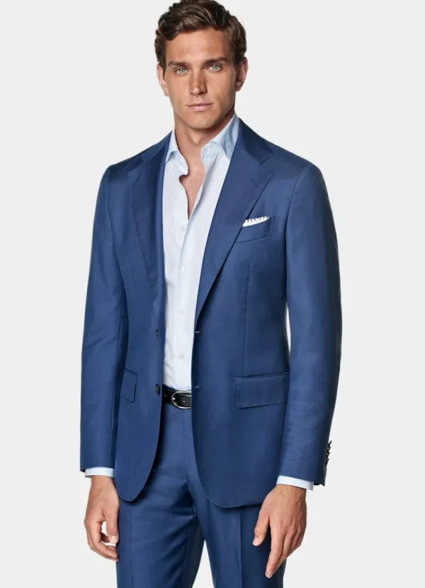 Suitsupply Mariage Cocktail | Costumes Mariage*Costume Havana coupe Tailored bleu moyen