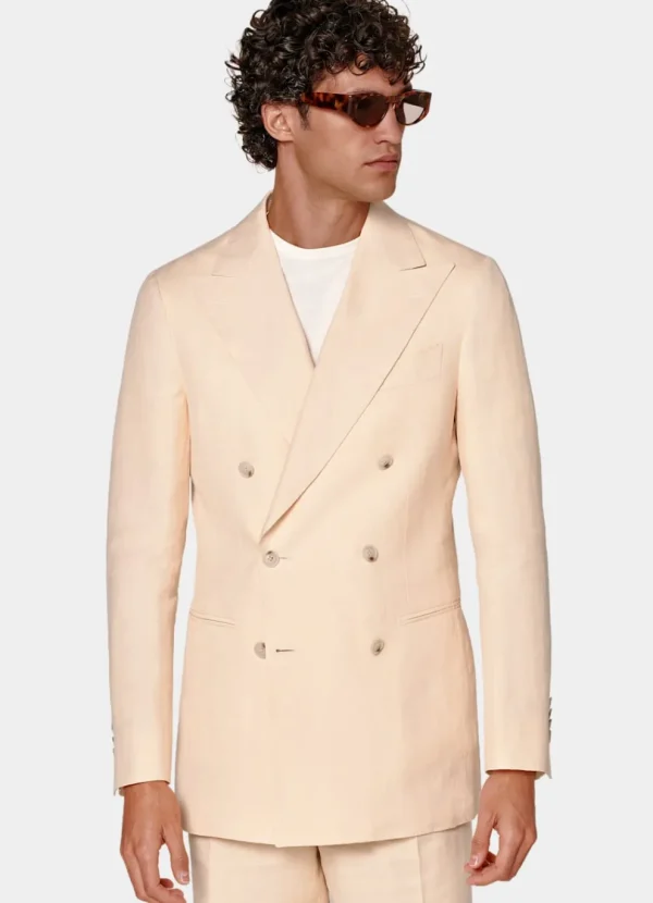 Suitsupply Mariage Sur La Plage*Costume Havana coupe Tailored rose clair