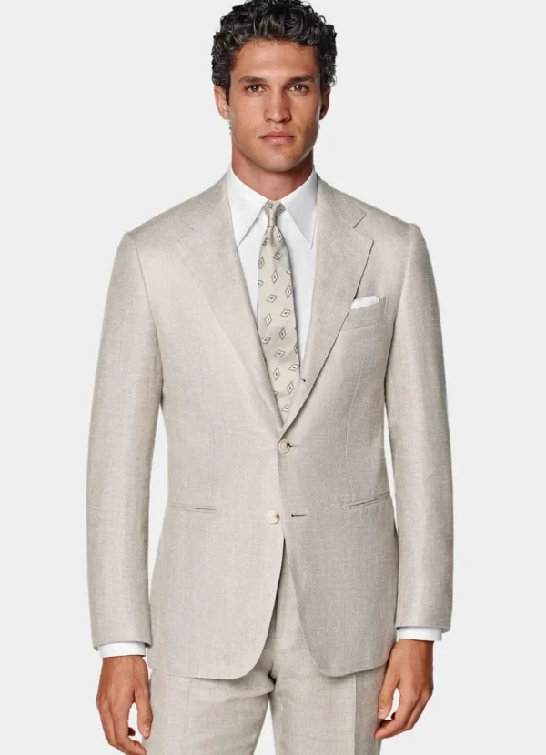 Suitsupply Costumes Classiques*Costume Havana coupe Tailored taupe clair