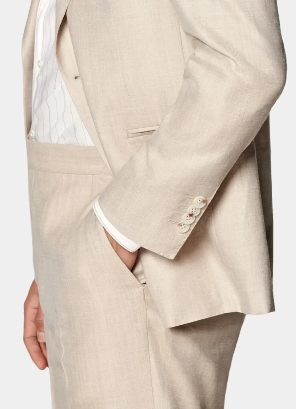 Suitsupply Mariage Habillé | Costumes Mariage*Costume Havana coupe Tailored sable à chevrons