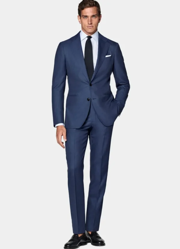 Suitsupply Costumes Classiques*Costume Havana coupe Tailored bleu moyen