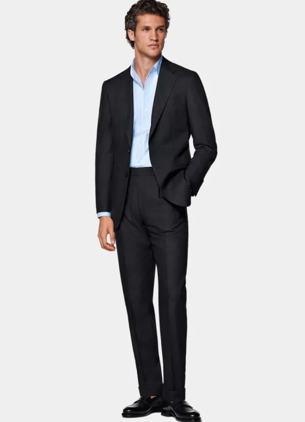 Suitsupply Costumes Classiques*Costume Havana coupe Tailored gris foncé