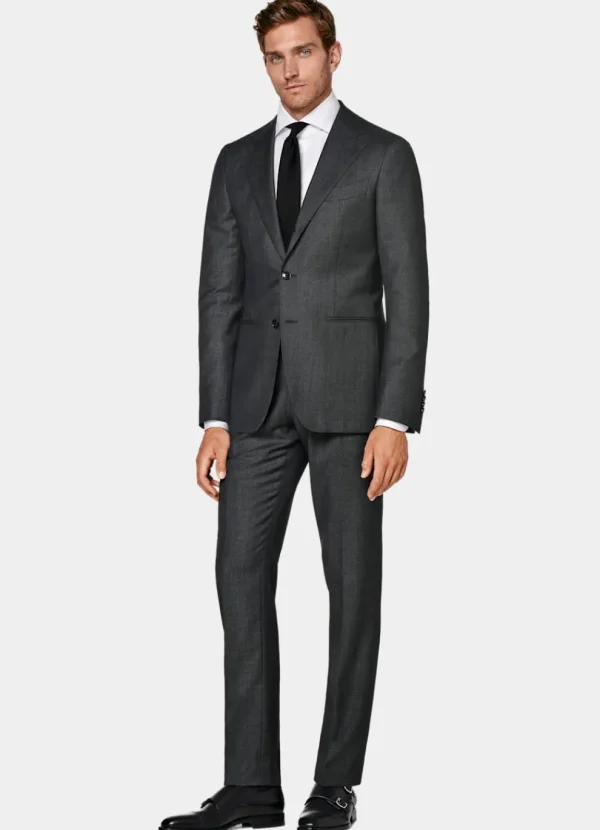 Suitsupply Costumes Classiques*Costume Havana coupe Tailored gris foncé