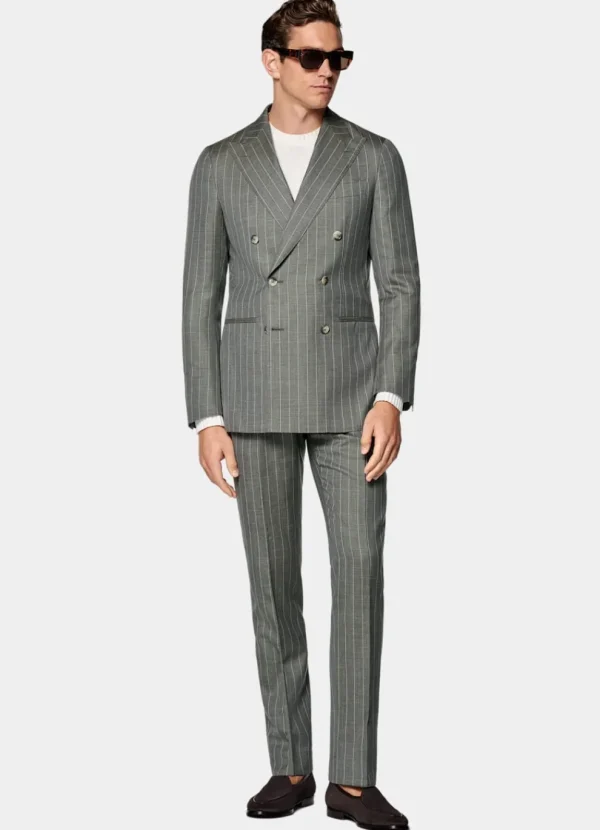 Suitsupply Costumes Tendance*Costume Havana coupe Tailored vert clair à rayures