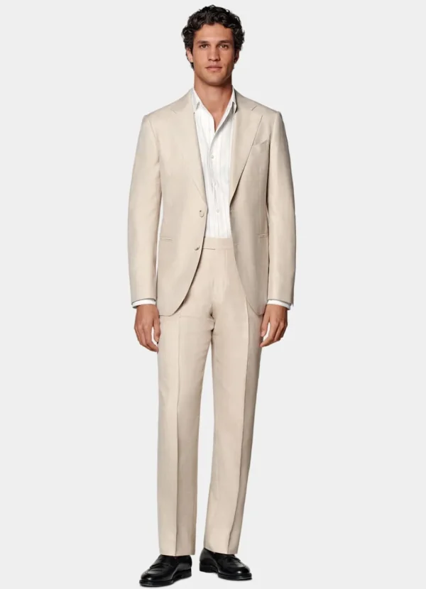 Suitsupply Mariage Habillé | Costumes Mariage*Costume Havana coupe Tailored sable à chevrons