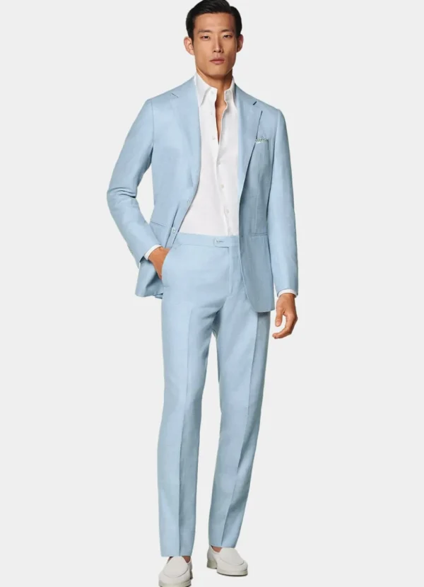 Suitsupply Mariage Cocktail | Costumes Mariage*Costume Havana coupe Tailored bleu clair