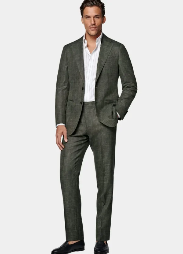 Suitsupply Mariage Cocktail*Costume Havana coupe Tailored vert foncé