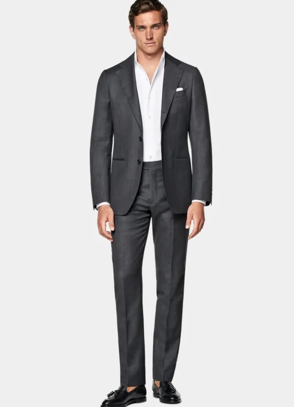 Suitsupply Mariage Cocktail | Costumes Mariage*Costume Havana coupe Tailored gris foncé