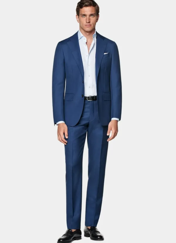 Suitsupply Mariage Cocktail | Costumes Mariage*Costume Havana coupe Tailored bleu moyen