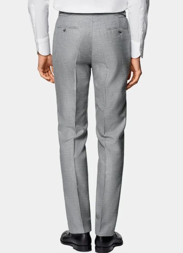 Suitsupply Mariage Cocktail*Costume Havana coupe Tailored gris clair pied-de-poule