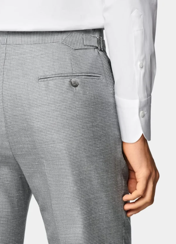 Suitsupply Mariage Cocktail*Costume Havana coupe Tailored gris clair pied-de-poule