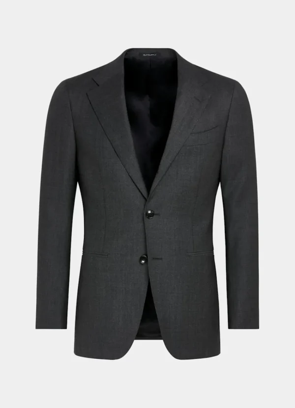 Suitsupply Costumes Classiques*Costume Havana coupe Tailored gris foncé