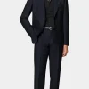 Suitsupply Mariage Cocktail | Costumes Mariage*Costume Milano coupe Tailored bleu marine