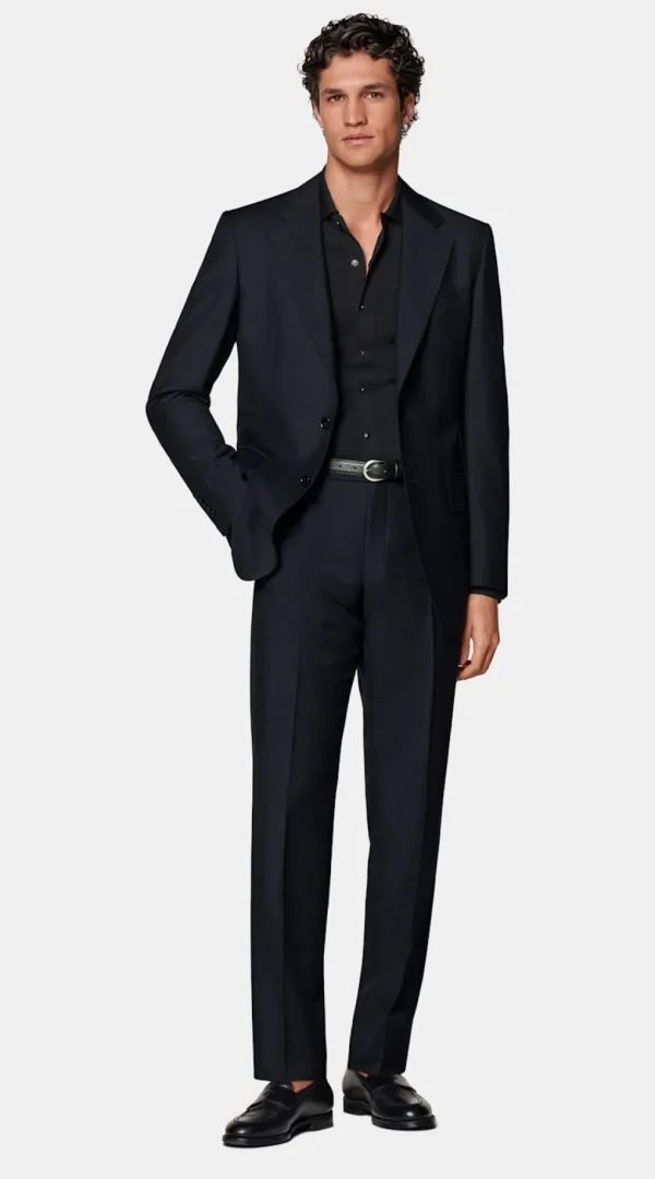 Suitsupply Mariage Cocktail | Costumes Mariage*Costume Milano coupe Tailored bleu marine